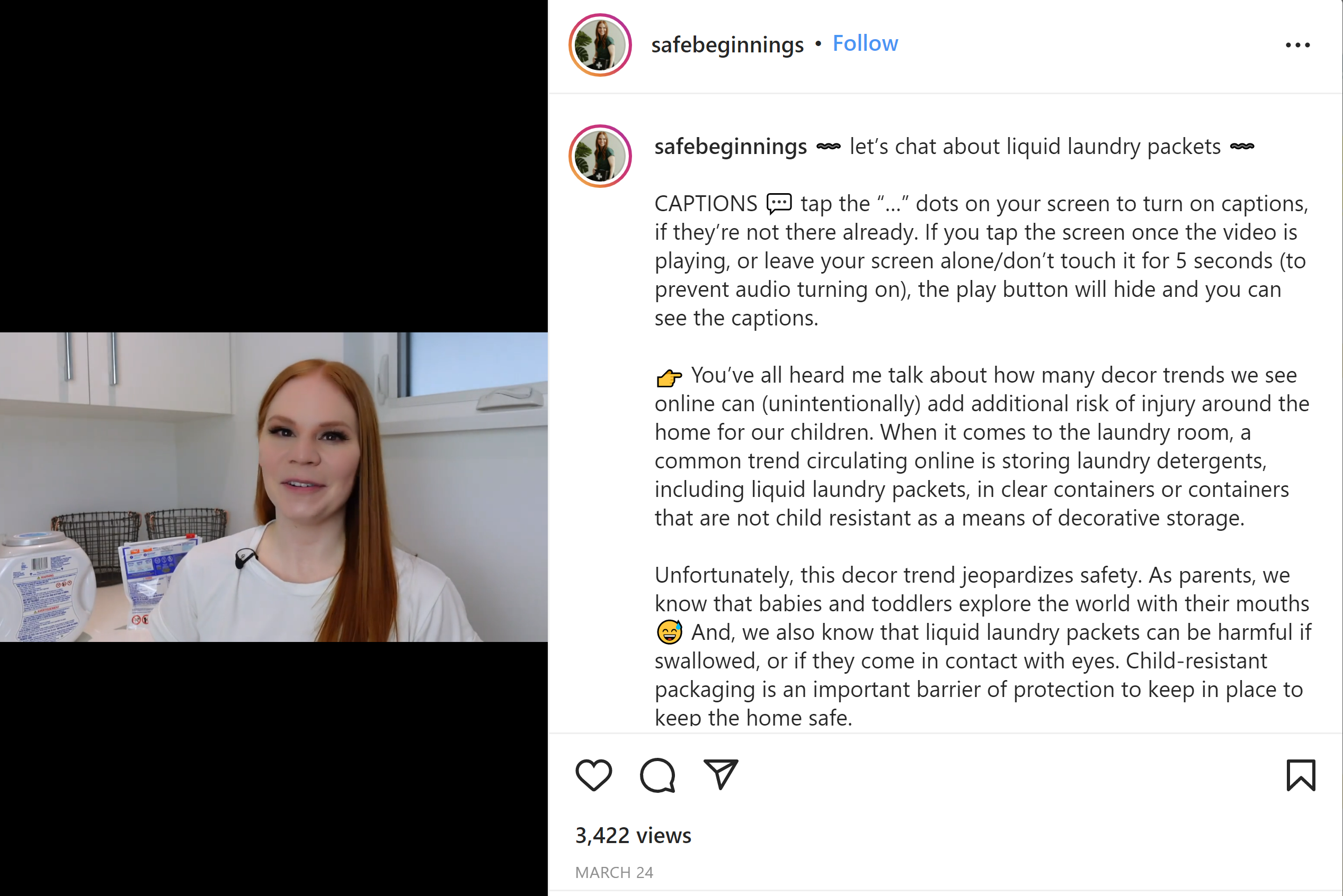 Safe Beginnings Instagram Post